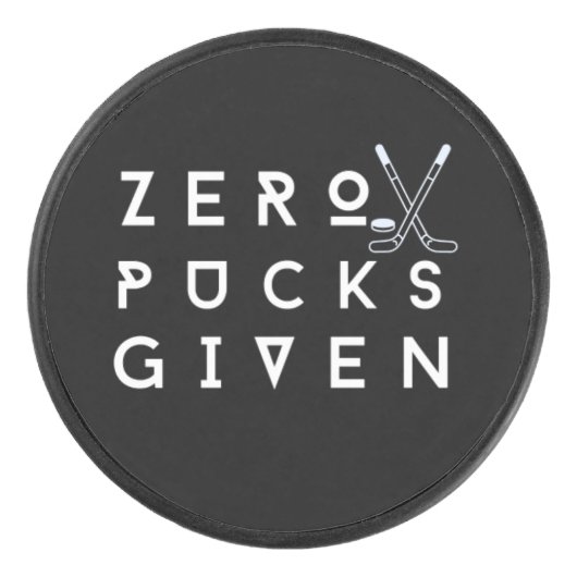 Zero Pucks mit Hockey-Stick-Puck (Vorderseite)