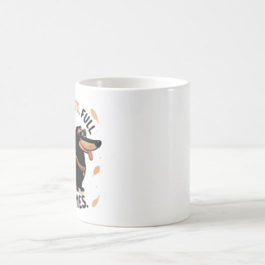Zero Regrets Full Zoomies Mug – Funny Dachshund Kaffeetasse (Mittel)