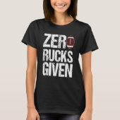 Zero Rucks gegeben Rugby T-Shirt (Vorderseite)