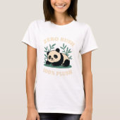 Zero Rush – 100% Plush Lazy Panda T-Shirt (Vorderseite)