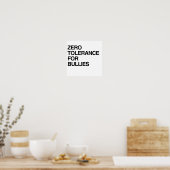 ZERO TOLERANCE FÜR BULLIEN POSTER (Küche)