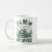 Zero-turn Lawn Mower Dad Funny I'll Be In Office M Kaffeetasse (Links)
