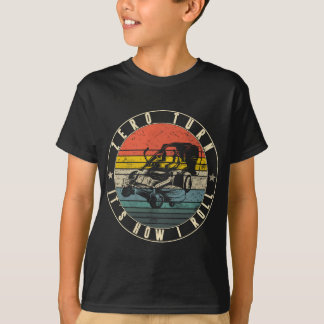 Zero Turn So rolle ich Cool Rasentraktor Dad Mowi T-Shirt
