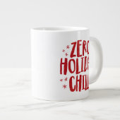 Zero Urlaub Chillout Spaß Imitate Roter Glitzer We Jumbo-Tasse (Vorderseite Rechts)