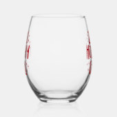 Zero Urlaub Chillout Spaß Imitate Roter Glitzer We Weinglas Ohne Stiel (Links)