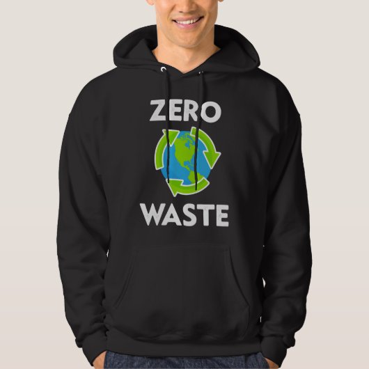 Zero Waste Earth Day Environmental Teacher  Anti P Hoodie (Vorderseite)