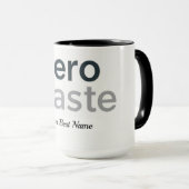 Zero Waste Icon Tasse (VorderseiteRechts)