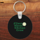 Zero Waste Kitchen Crew Sustainability Design  Schlüsselanhänger (Vorderseite)