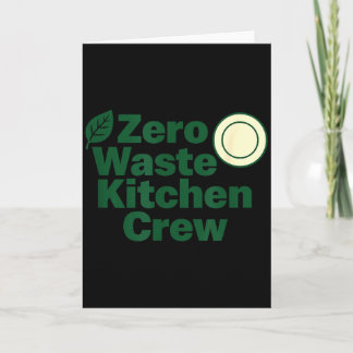 Zero-Waste-Küchencrew Nachhaltigkeitsdesign  Karte