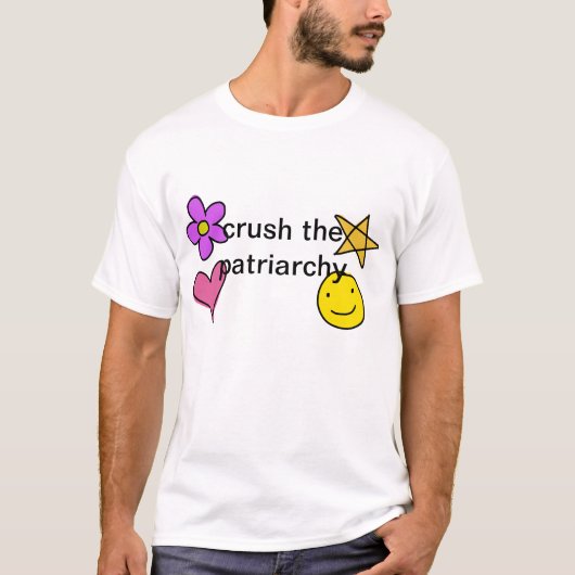 zerquetschen Sie den Patriarchy T-Shirt (Vorderseite)