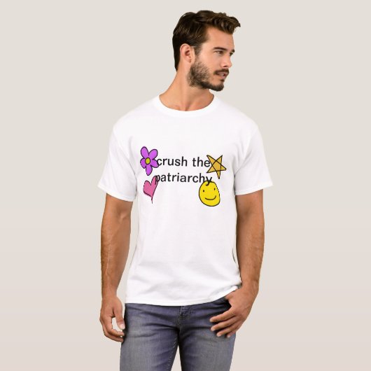zerquetschen Sie den Patriarchy T-Shirt (Vorne ganz)