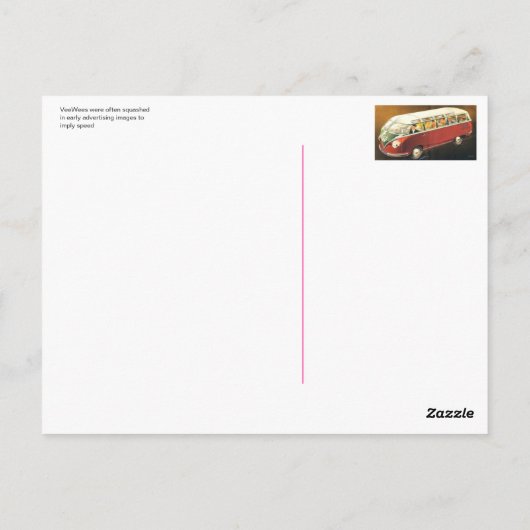 zerquetscht Notbug Postkarte (Rückseite)