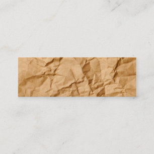 Zerquetschter geknitterter mini visitenkarte