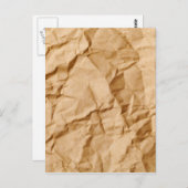 Zerquetschter geknitterter postkarte (Vorne/Hinten)