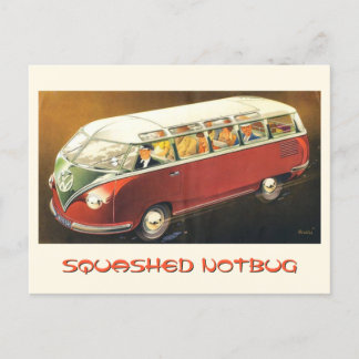 Zerquetschter Notbug Postkarte