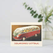 Zerquetschter Notbug Postkarte (Stehend Vorderseite)