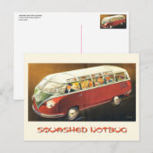 Zerquetschter Notbug Postkarte (Vorne/Hinten)