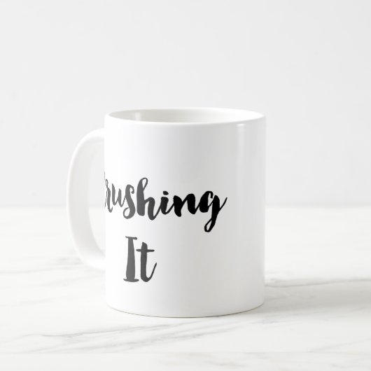 Zerquetschung es Kaffee-oder Tee-Tasse Kaffeetasse (Vorderseite Links)