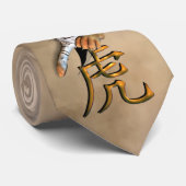 Zerreißen des Tiger-Entwurfs Krawatte (Gerollt)