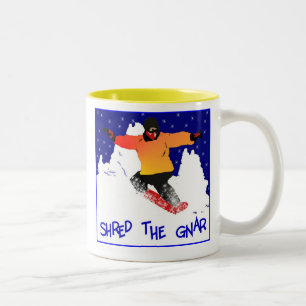 Zerreißen Sie das gnar Zweifarbige Tasse