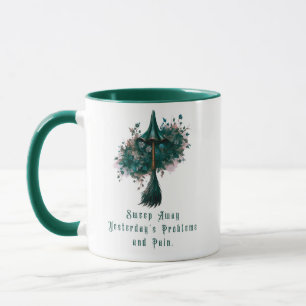 Zerreißen Sie gestern die Probleme und Schmerzen H Tasse