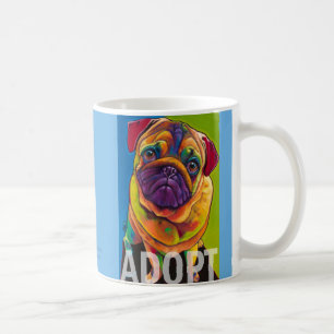 Zerren Sie den Mops ADOPTIEREN Tasse durch