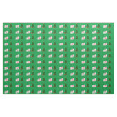Zerren Sie den Samoyed, der Weihnachtsbaum zieht Stoff (Fat Quarter (45,7 x 55,9 cm))