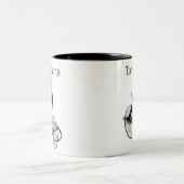 Zerriss de Pants Zweifarbige Tasse (Mittel)