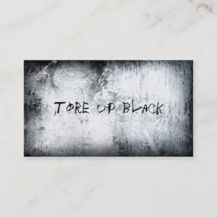 Zerriss oben [schwarze] Visitenkarten Visitenkarte