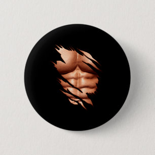 Zerrissene Abs Clic Lustig Button
