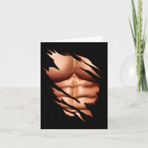 Zerrissene Abs Clic Lustig Karte