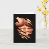 Zerrissene Abs Clic Lustig Karte (Gelbe Blume)