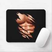Zerrissene Abs Clic Lustig Mousepad (Mit Mouse)