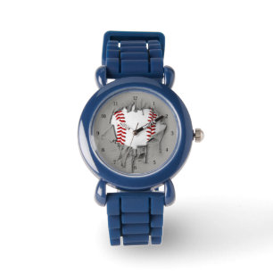 Zerrissene Baseball-Armbanduhr Armbanduhr