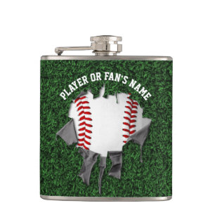Zerrissene Baseball-Hip-Flasche Flachmann