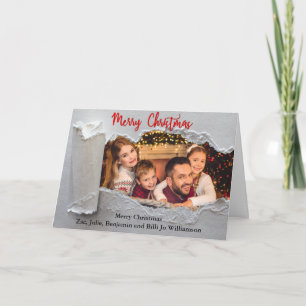 Zerrissene Enthüllung Frohe Weihnachten Foto