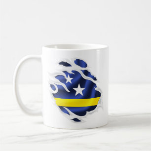 Zerrissene Flagge von Curaçao Kaffeetasse