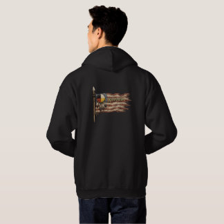 Zerrissene Flaggen-Kapuzenjacke Hoodie
