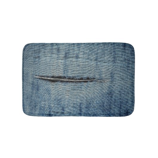 Zerrissene Jeans Badematte (Vorderseite)