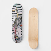 Zerrissene Kunst Skateboard (Vorderseite)