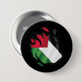 Zerrissene Palästina-Flagge Button (Vorne & Hinten)