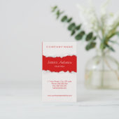 Zerrissene Papier heftige Visitenkarte (Stehend Vorderseite)