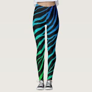 Zerrissene RaumZeit-Streifen - Regenbogen YGCBP Leggings