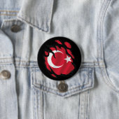 Zerrissene Türkei-Flagge Button (Beispiel)