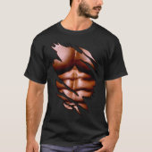 Zerrissener ABS-lustiger Klassiker T-Shirt (Vorderseite)