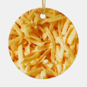 Zerrissener Cheddar-Käse Keramik Ornament