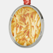 Zerrissener Cheddar-Käse Ornament Aus Metall (Links)