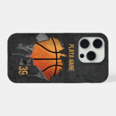 Zerrissenes Basketball iPhone Hülle (Rückseite (Horizontal))