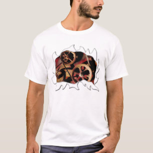 Zerrissenes Hemd Rollen Lustiger Humor T-Shirt