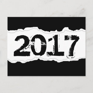 zerrissenes Papier 2017 Postkarte